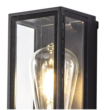 Image of Columbus Half Lantern Outdoor Wall Light
