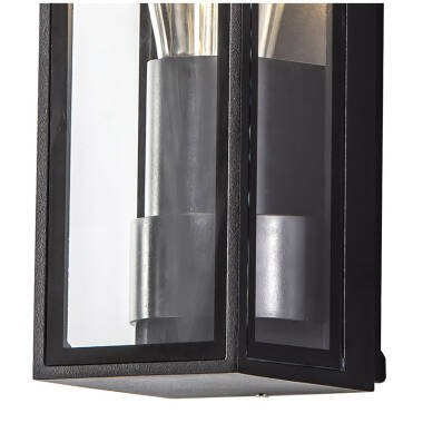Image of Columbus Half Lantern Outdoor Wall Light
