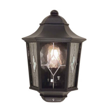 Elstead Norfolk Large Half Lantern Outdoor Wall Light