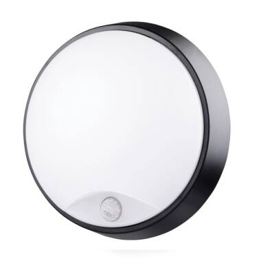Luceco Eco 10W Cool White LED Round Flush Light with PIR Sensor