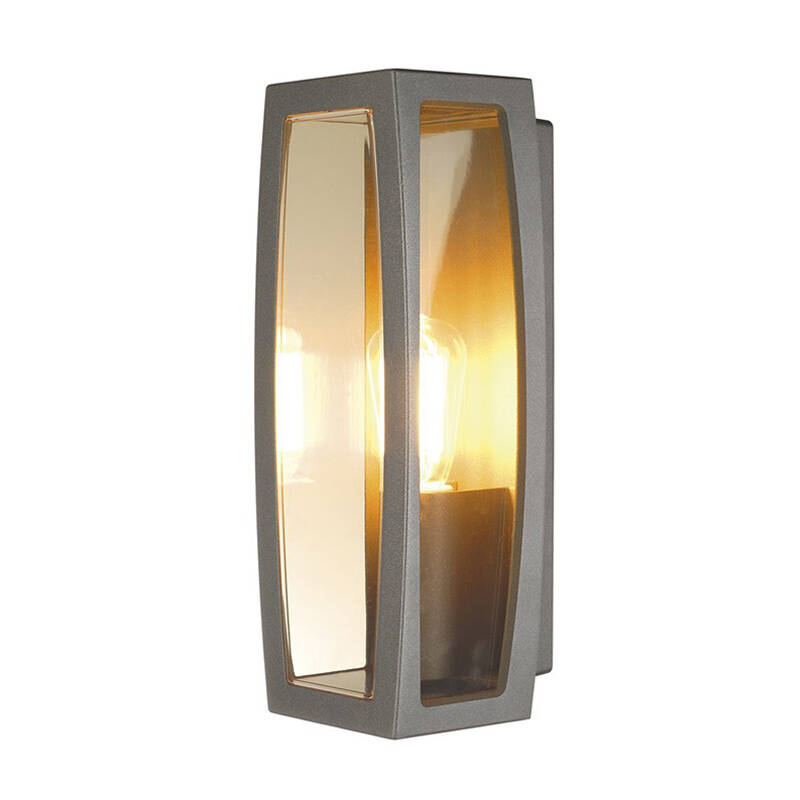 Image of SLV Meridian Half Lantern Outdoor Wall Light