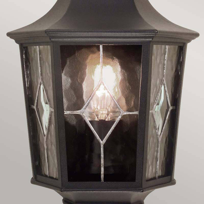 Image of Elstead Norfolk Large Half Lantern Outdoor Wall Light
