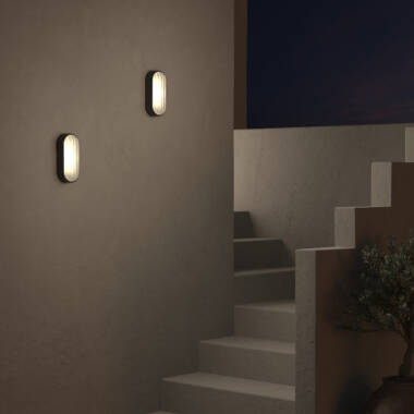 Image of Astro Montreal Oval Outdoor Flush Wall Light