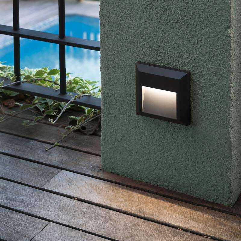 Image of Faro Barcelona Grant Square LED Outdoor Wall Light