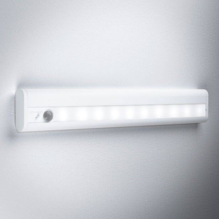 Image of LEDVance Linear LED Battery Operated Under Cabinet Light with PIR Sensor - 300mm