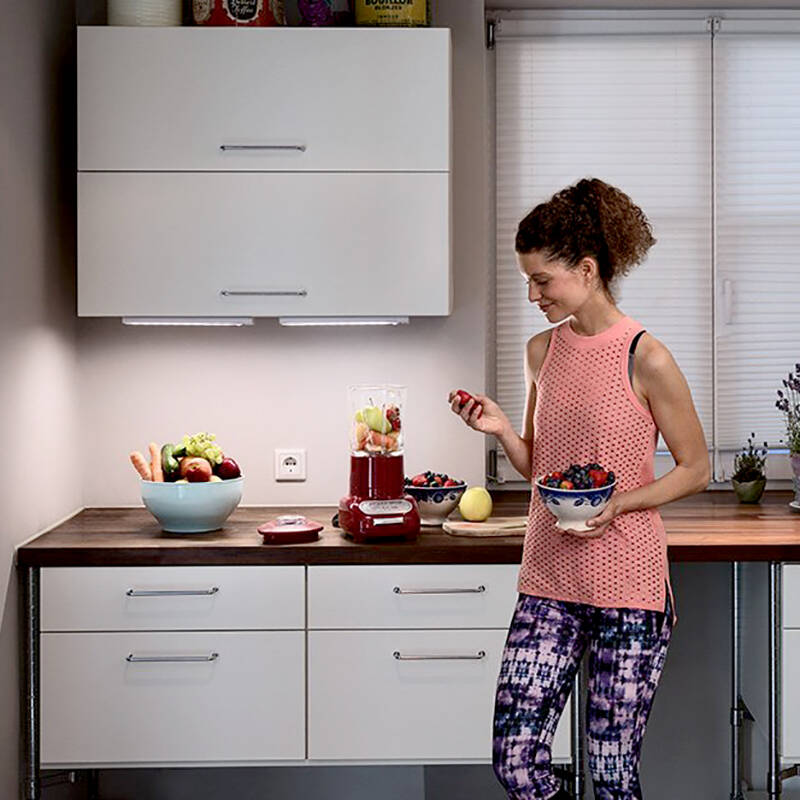 Image of LEDVance Linear LED Battery Operated Under Cabinet Light with USB and PIR Sensor - 300mm