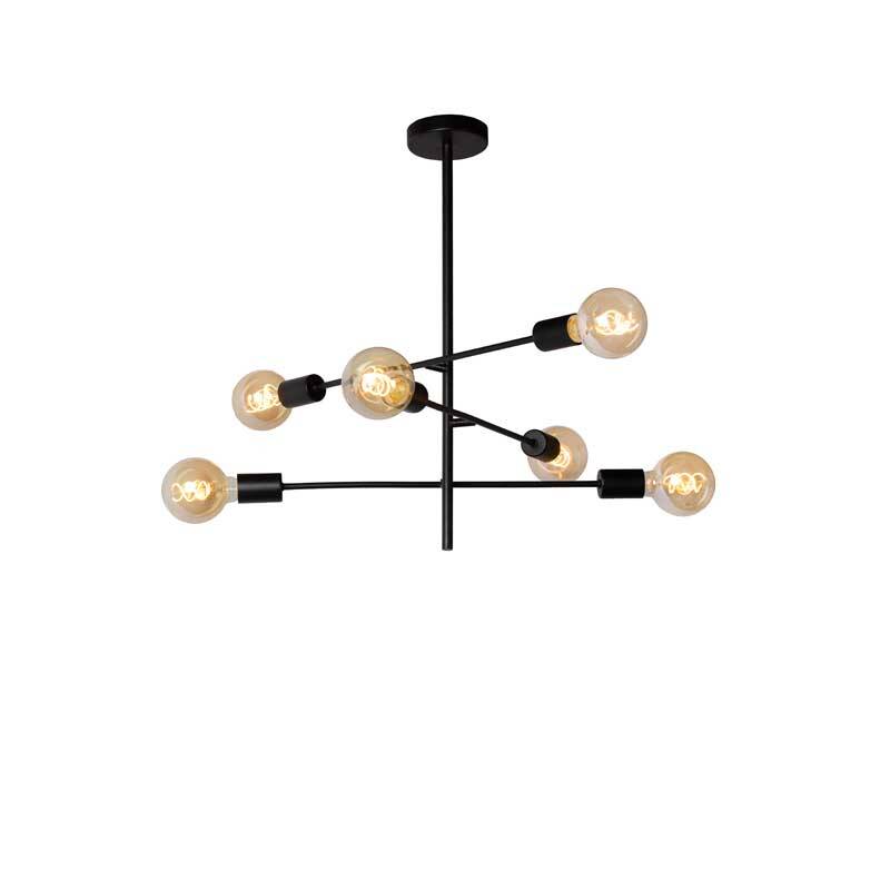 Image of Lucide Lester 6 Arm Ceiling Pendant Light
