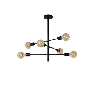 Image of Lucide Lester 6 Arm Ceiling Pendant Light