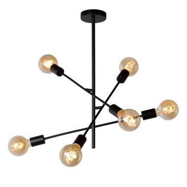Image of Lucide Lester 6 Arm Ceiling Pendant Light