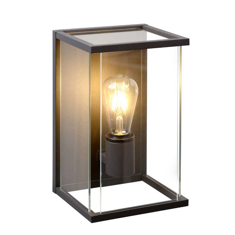 Image of Lucide Claire Half Lantern Outdoor Wall Light