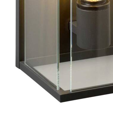 Image of Lucide Claire Half Lantern Outdoor Wall Light