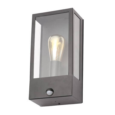 Forum Minerva Half Lantern Outdoor Wall Light with PIR Sensor