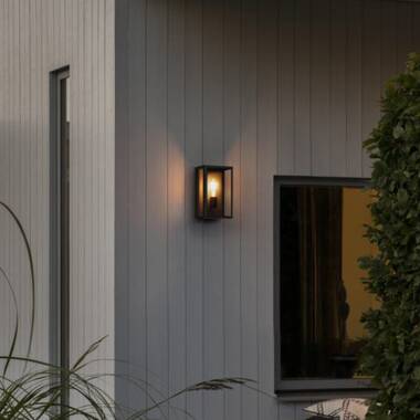 Image of Konstsmide Carpi Grande Half Lantern Outdoor Wall Light