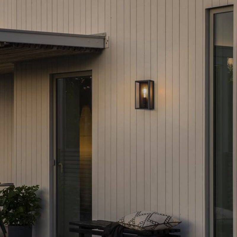 Image of Konstsmide Carpi Grande Half Lantern Outdoor Wall Light