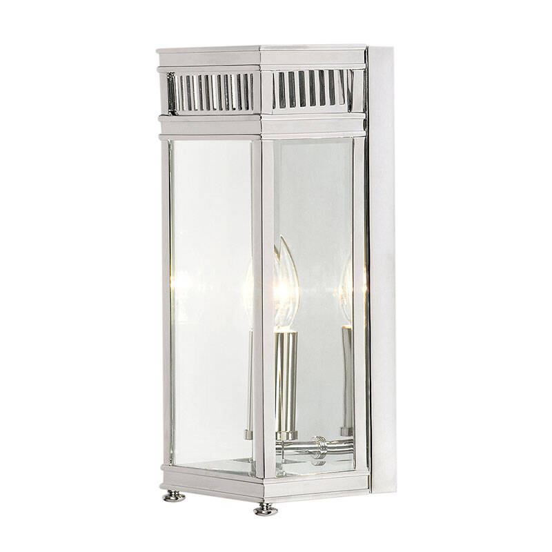 Image of Elstead Holborn Medium Half Outdoor Lantern Wall Light