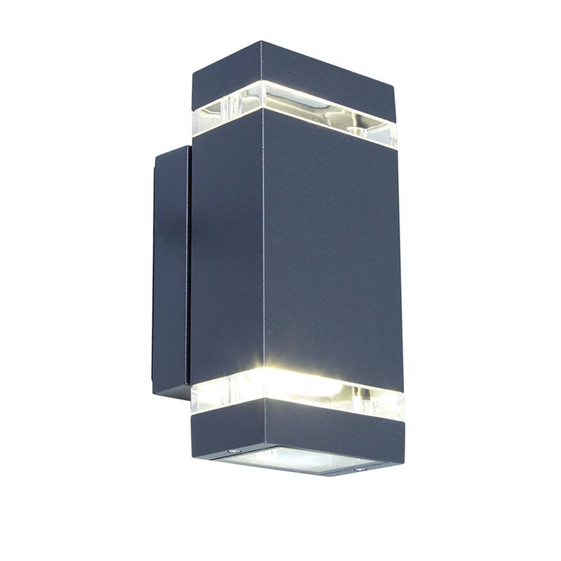 Image of Lutec Focus Square LED Outdoor Up & Down Wall Light