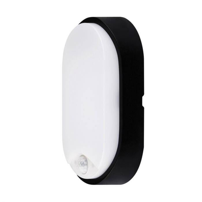 Image of Luceco Eco 10W Cool White LED Oval Flush Light with PIR Sensor