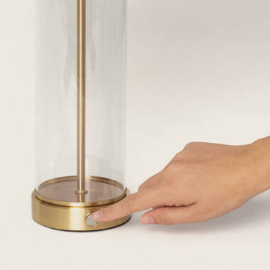 Image of Edit Echo USB Rechargeable Glass Touch Table Lamp