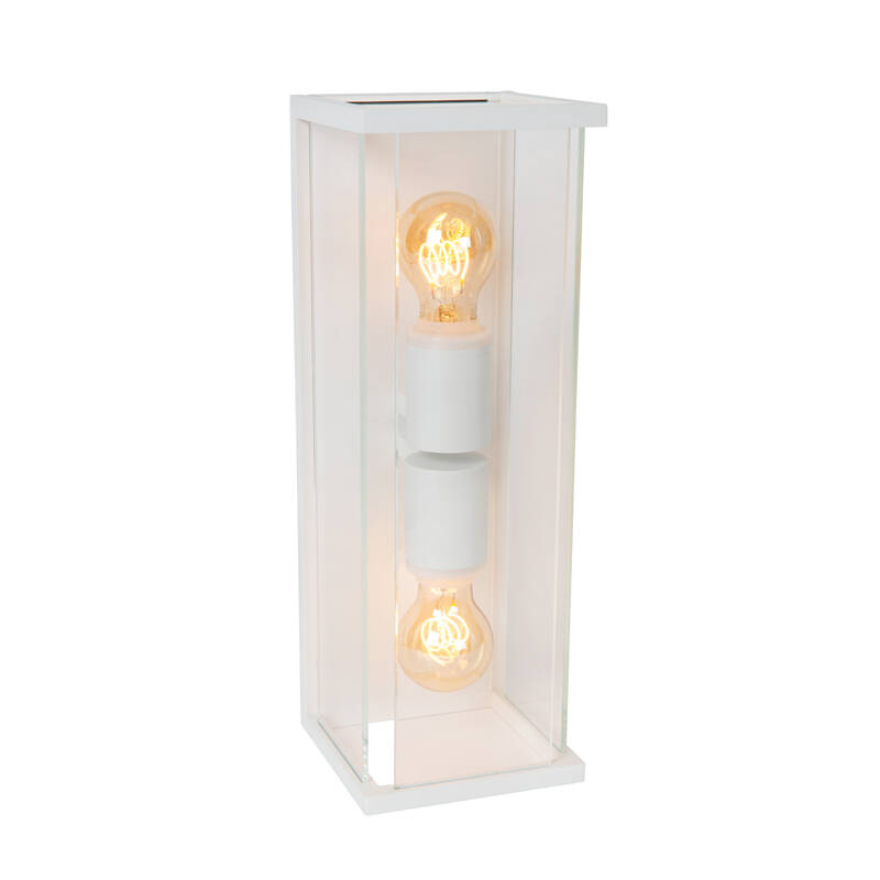 Image of Lucide Claire Half Lantern Outdoor Twin Wall Light