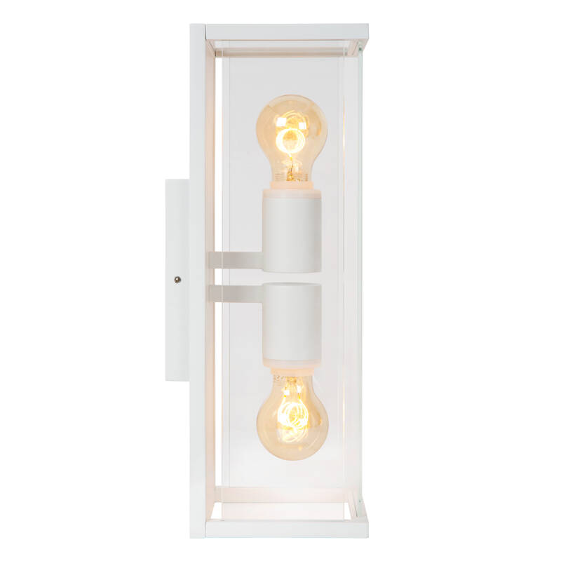 Image of Lucide Claire Half Lantern Outdoor Twin Wall Light