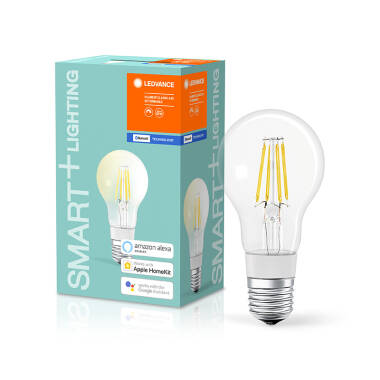 Image of Ledvance Smart+ 6W Warm White LED Dimmable Decorative Filament Bluetooth GLS Bulb