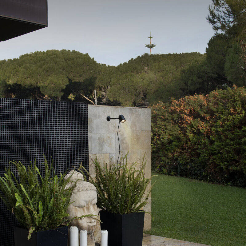 Image of Faro Barcelona Flow Outdoor Wall Mounted Spotlight