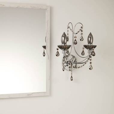 Image of Searchlight Luna Twin Bathroom Wall Light