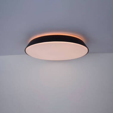 Image of Lutec Panter White and Colour Selectable LED Bluetooth Ceiling Light