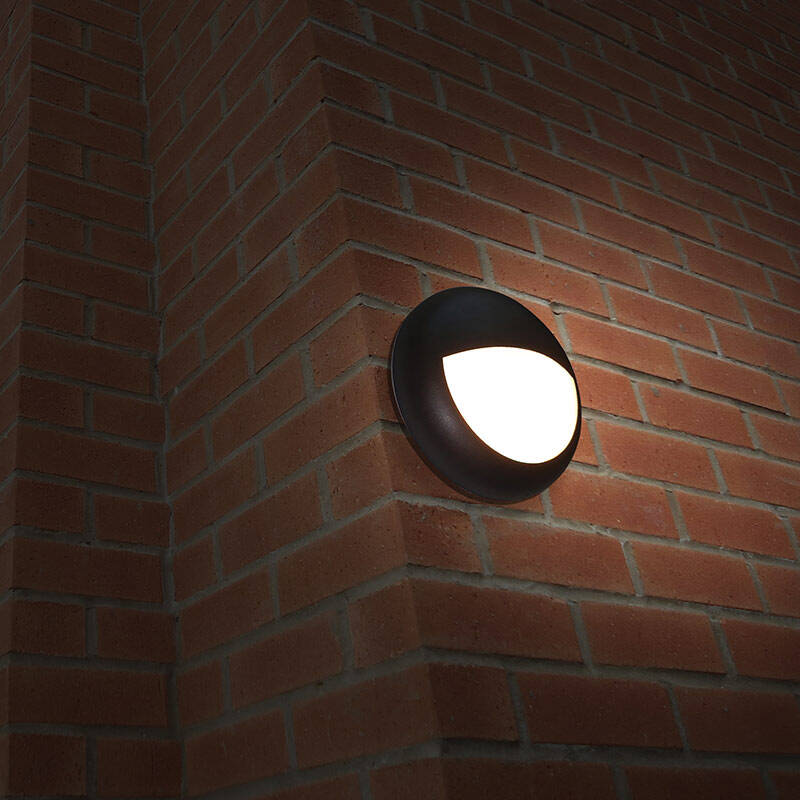 Image of Eterna Black Eyelid Trim for Eterna 14W 315mm Flush Light