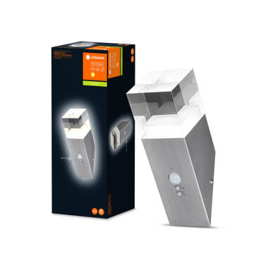 Image of Ledvance Endura Cube Torch 5W Warm White LED Outdoor Wall Light with PIR Sensor