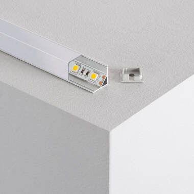 Image of 2m Triangular Aluminium Corner Profile for LED Strip