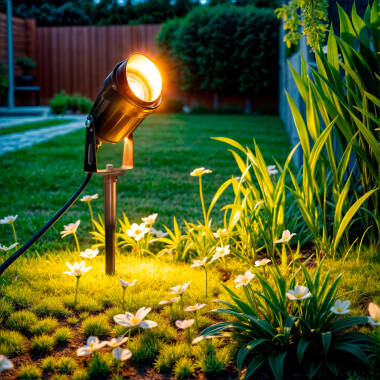 Image of Edit Vetusta 7W Spike LED Garden Spotlight