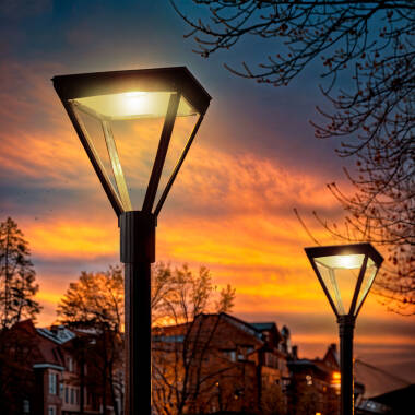 Image of Aventino Square 40W LED Street Light LUMILEDS PHILIPS Xitanium 120ºx120º Symmetric