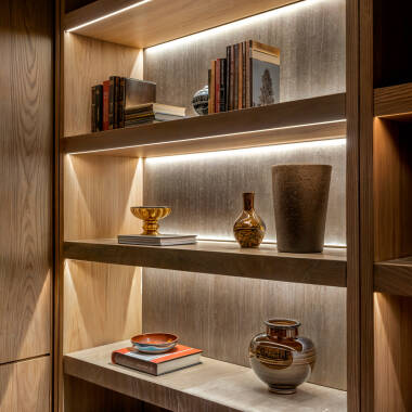 Image of Recessed Aluminium Profile with Continuous Cover for LED