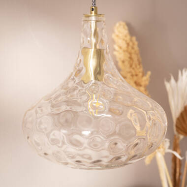Image of Edit Tassel Glass Ceiling Pendant Light