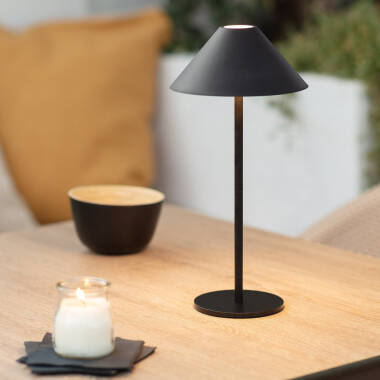 Image of Edit Tiber USB Rechargeable LED Outdoor Table Lamp