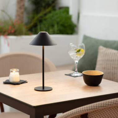 Image of Edit Tiber USB Rechargeable LED Outdoor Table Lamp