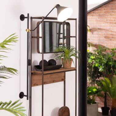 Image of Edit Oga Adjustable Wall Light with Plug