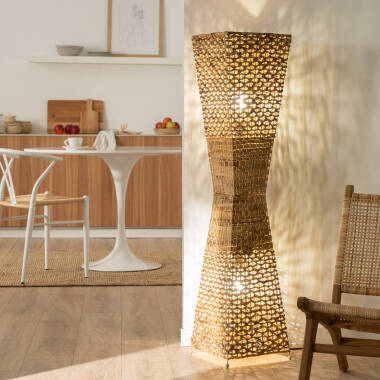 Image of Edit Bijie Rattan Floor Lamp