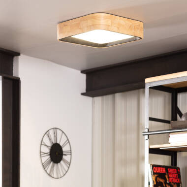 Image of Edit Dari Square 15W Selectable LED Flush Ceiling Light
