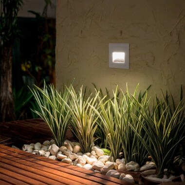 Image of Edit Wabi 3W Square LED Recessed Outdoor Wall Light