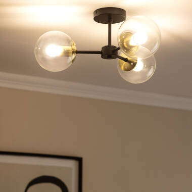 Image of Edit Wassily 3 Light Flush Ceiling Light