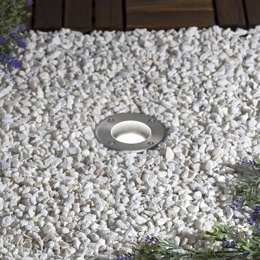 Image of Round Recessed Ground Light for GU10 Light Bulb