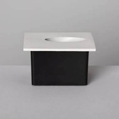 Image of Edit Wabi 3W Square Oval LED Recessed Outdoor Wall Light