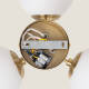 Image of Edit Amatler 3 Arm Glass Semi-Flush Ceiling Light