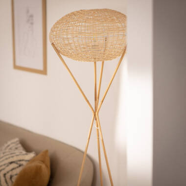 Image of Edit Ronax Rattan Floor Lamp