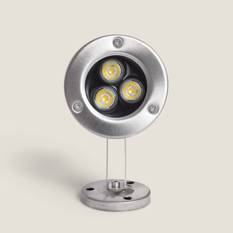 Image of Submersible 12V AC/DC 3W LED Surface Spotlight Stainless Steel IP68