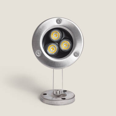 Image of Submersible 12V AC/DC 3W LED Surface Spotlight Stainless Steel IP68