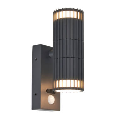 Forum Muto Outdoor Up & Down Wall Light with PIR Sensor