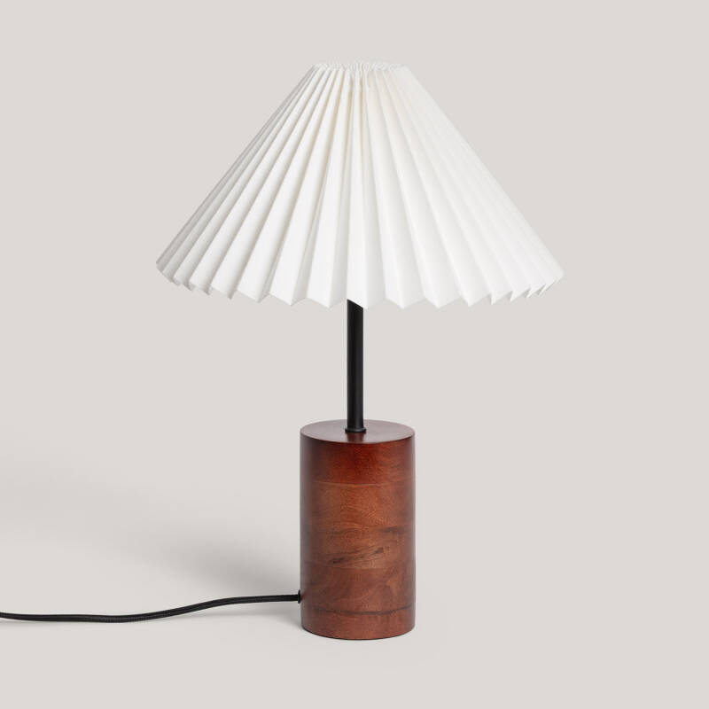 Image of Iluzzia Leonessa Wood Table Lamp